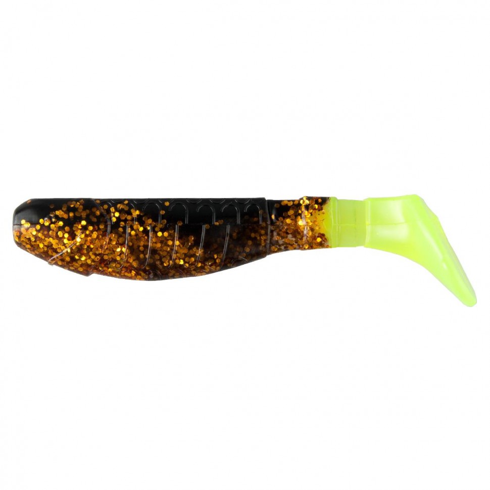 Виброхвост Helios Chubby 3,55"/9 см, цвет Black Sparkles LT 5 шт HS-4/1-033 , 